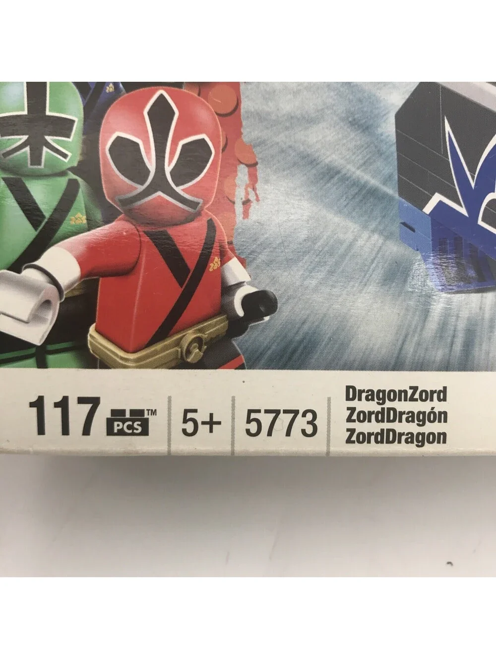 MEGA BLOKS Saban’s Power Rangers Samurai 115 Pcs Dragonzord 5773 Blue Ranger